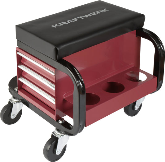 WERKSTATT - ROLLSITZ MIT 3 SCHUBLADEN & SPRAYDOSEN ABLAGE KRAFTWERK