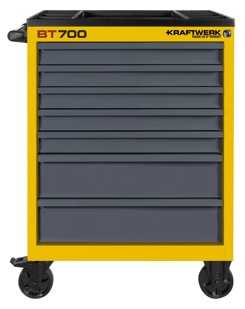 WERKSTATTWAGEN BT700 GELB 60/40 7 SCHUBLADEN, LEER KRAFTWERK BASIC LINE