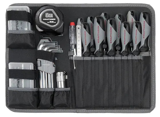WERKZEUGKOFFER B100, ABS, 1/4" + 1/2", 170 TLG. KRAFTWERK