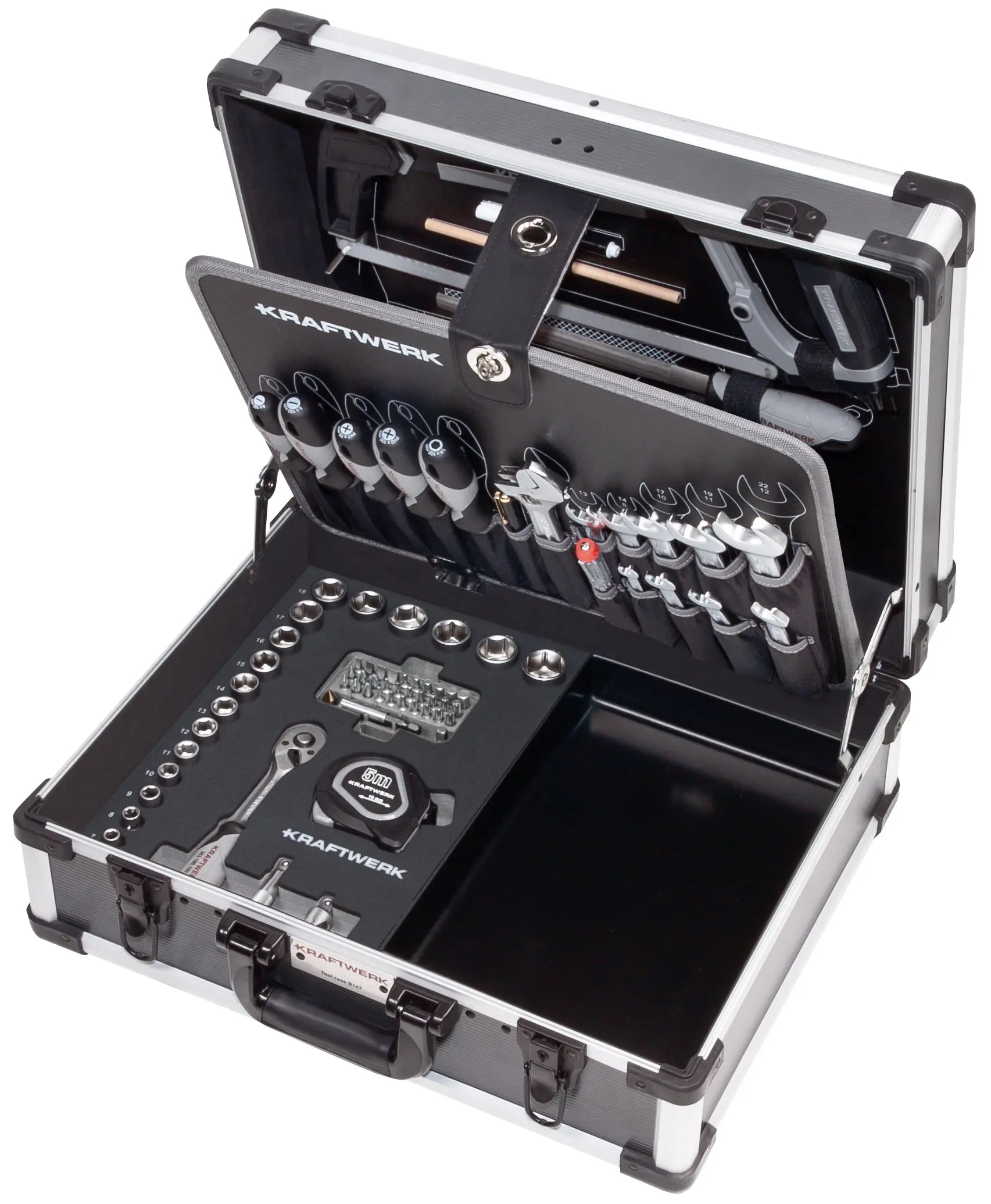 WERKZEUGKOFFER B147, 3/8", 97-TLG. OHNE POWERTOOL KRAFTWERK
