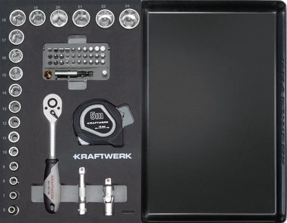 WERKZEUGKOFFER B147, 3/8", 97-TLG. OHNE POWERTOOL KRAFTWERK
