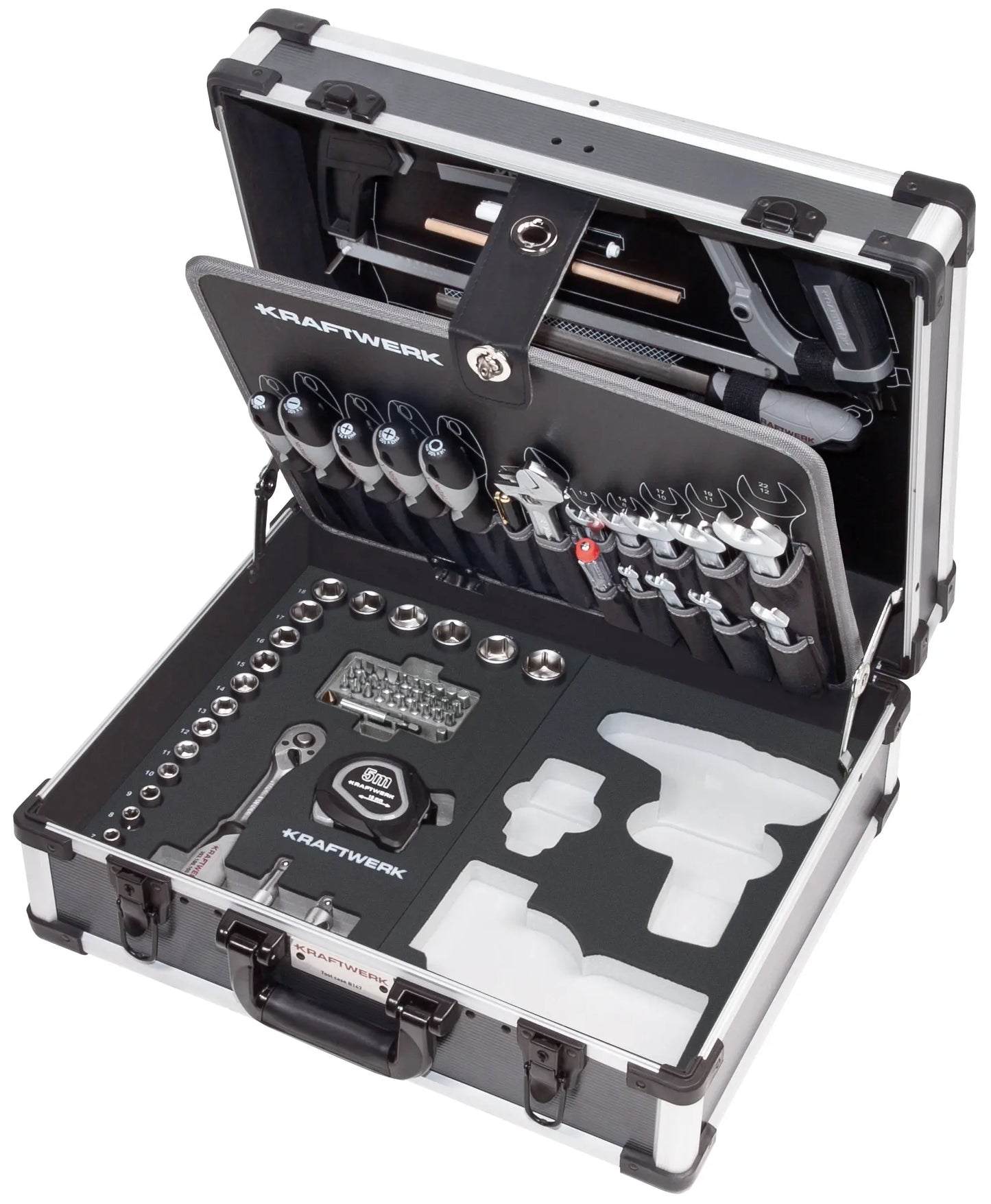WERKZEUGKOFFER B147, 3/8",97-TLG. OHNE POWERTOOL MIT BOSCH KRAFTWERK PRO LINE