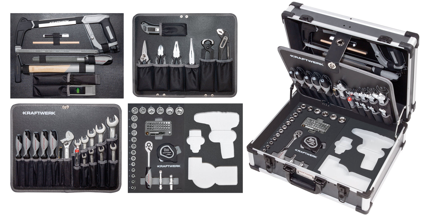 WERKZEUGKOFFER B147, 3/8",97-TLG. OHNE POWERTOOL MIT BOSCH KRAFTWERK PRO LINE