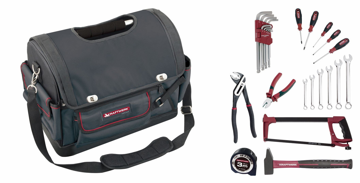 WERKZEUGTASCHE, BESTÜCKT, 30-TLG KRAFTWERK