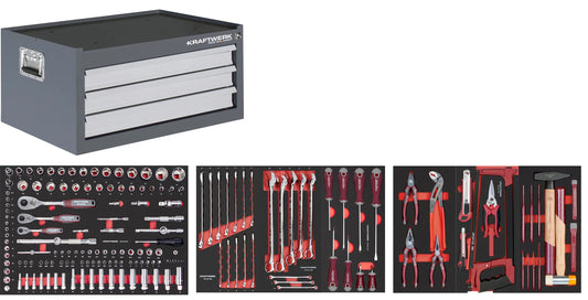 WERKZEUGTRUHE FÜR BT700/ LT700 3 SCHUBLADEN 189-TLG. KRAFTWERK