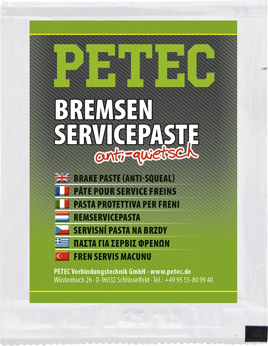 anti-quietsch - Bremsenservicepaste - 5 g Beutel PETEC