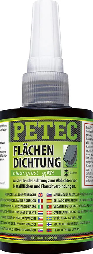 aushärtend - Flächendichtung grün, niedrigfest - 75 ml Pressbox PETEC