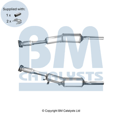 BM Catalysts Dieselpartikelfilter mit Katalysator für Renault Clio und Modus 1.5 dCi
