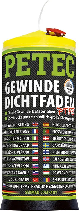 für alle Gewindearten und Materialien - Gewindedichtfaden - 175 m Spule PETEC