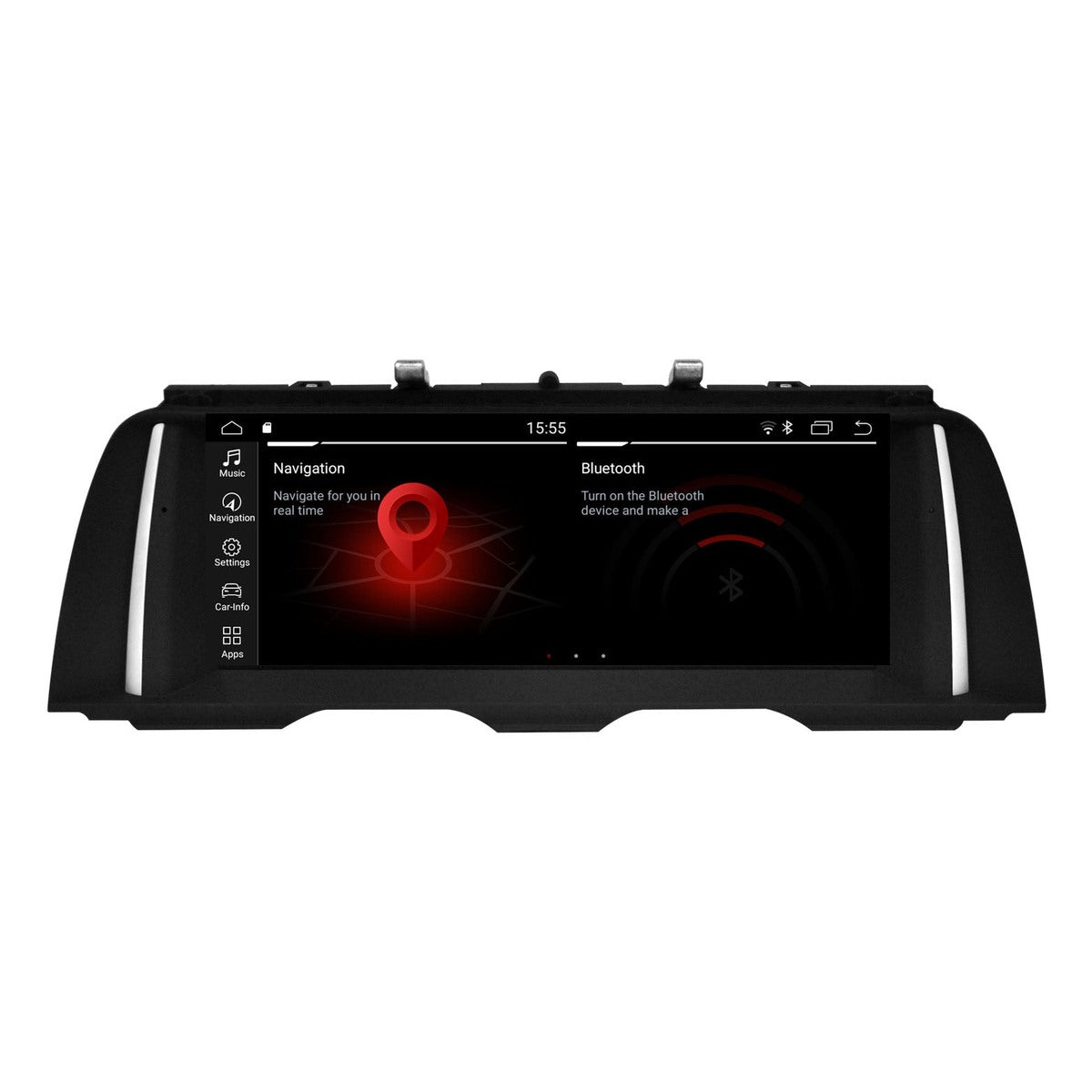 JFSound Android-Autoradio mit Navigation für BMW 5er F10/F11 2013-2017, 10,25-Zoll-Display, NBT - Nahaufnahme 1 aus dem Originalfoto