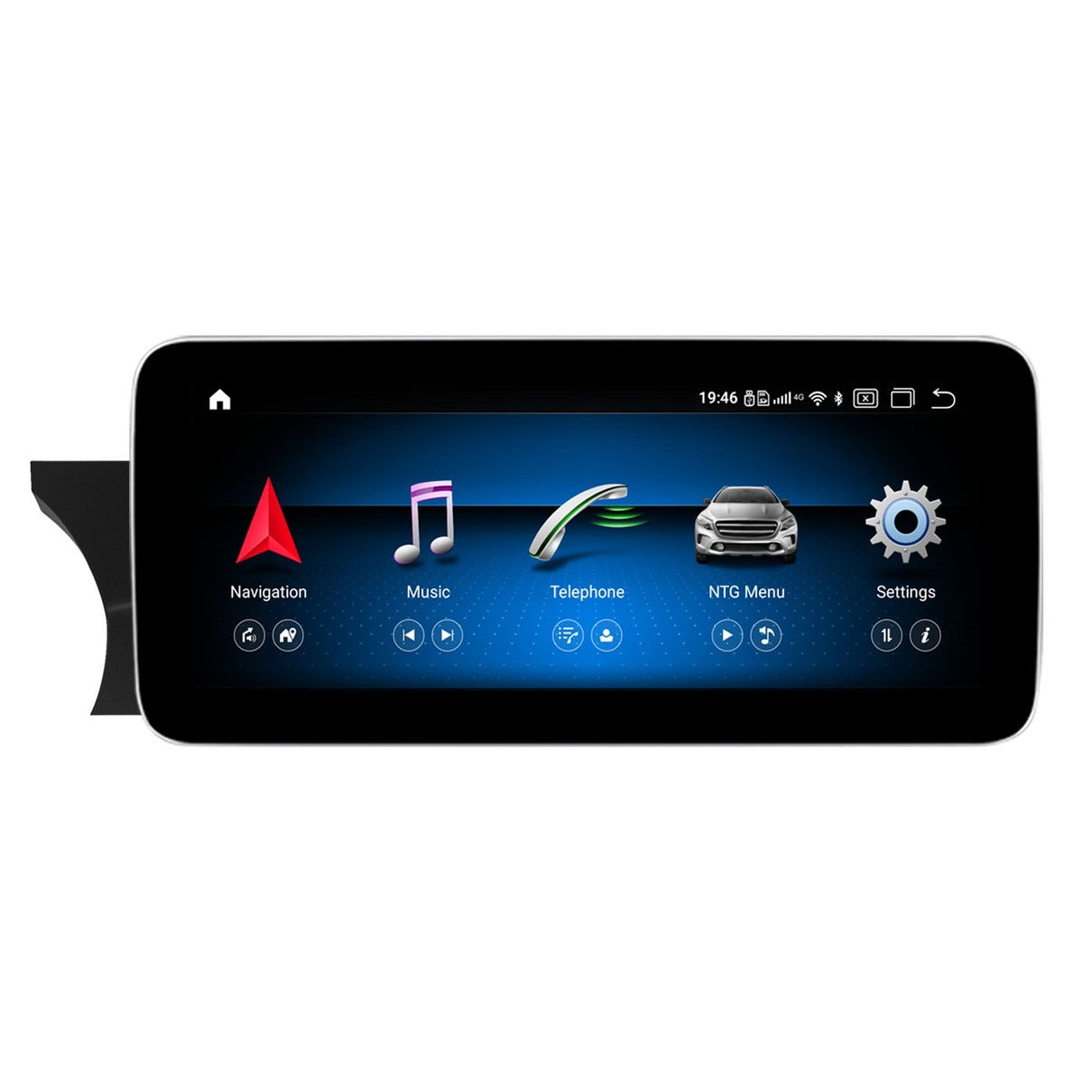 JFSound Android-Autoradio mit Navigation für Mercedes-Benz C-Klasse 2011-2014 Linkslenker, 10,25-Zoll-Display, NTG4.5 - Nahaufnahme 1 aus dem Originalfoto