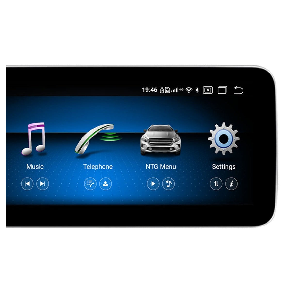JFSound Android-Autoradio mit Navigation für Mercedes-Benz C-Klasse 2011-2014 Linkslenker, 10,25-Zoll-Display, NTG4.5 - weiterer Originalfoto-Ausschnitt