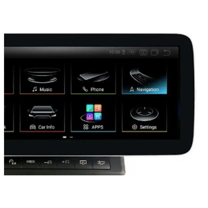 JFSound Android-Autoradio mit Navigation für Audi Q7 2010-2015/2006-2015, 10,25-Zoll-Display - Nahaufnahme 3 aus dem Originalfoto