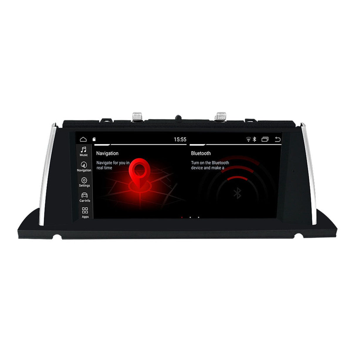 JFSound Android-Autoradio mit Navigation für BMW 5er GT F07 2011-2012, 12,25-Zoll-Display, CIC - Nahaufnahme 1 aus dem Originalfoto