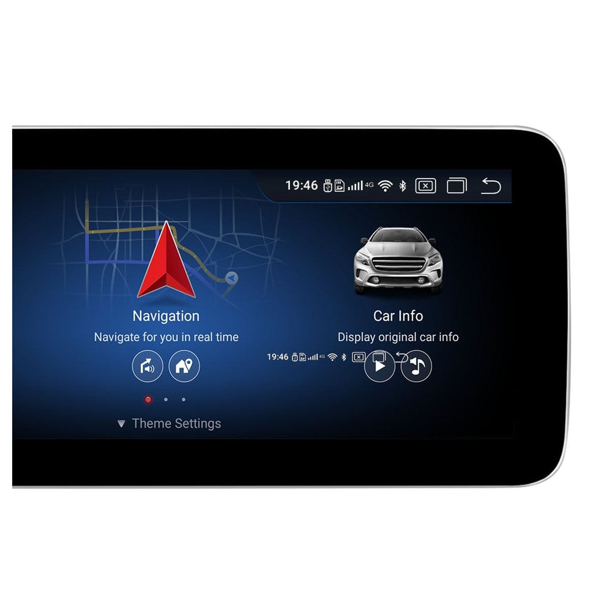 JFSound Android-Autoradio mit Navigation für Mercedes-Benz A-Klasse/CLA/GLA 2012-2015, 12,25-Zoll-Display, NTG4.5 - weiterer Originalfoto-Ausschnitt