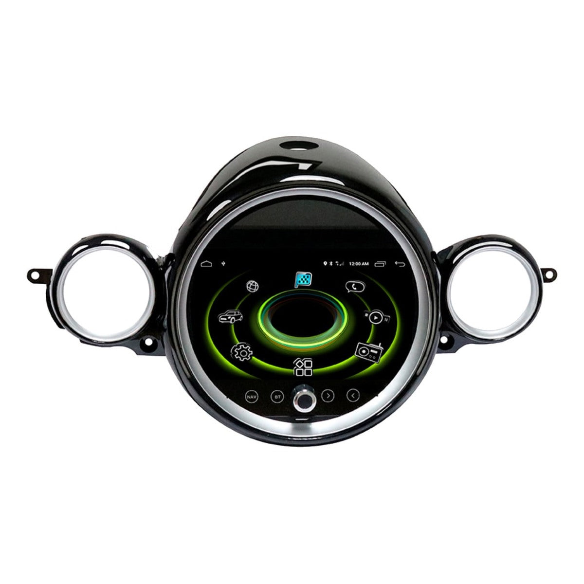 JFSound Android-Autoradio mit Navigation für MINI R60 Klimabedienung mittig, 9-Zoll-Display - Nahaufnahme 1 aus dem Originalfoto