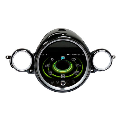 JFSound Android-Autoradio mit Navigation für MINI R60 Klimabedienung mittig, 9-Zoll-Display - Nahaufnahme 1 aus dem Originalfoto