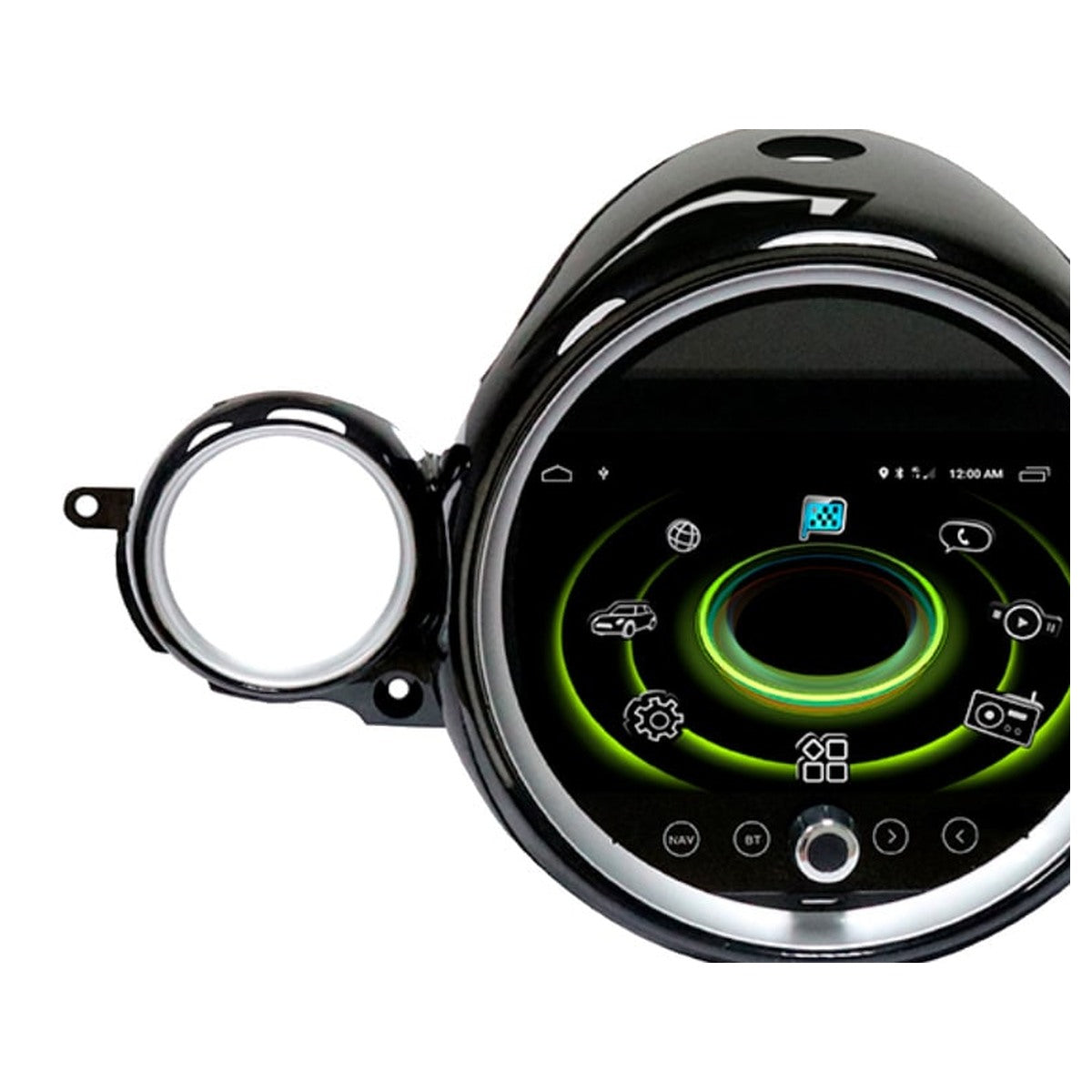 JFSound Android-Autoradio mit Navigation für MINI R60 Klimabedienung mittig, 9-Zoll-Display - weiterer Originalfoto-Ausschnitt