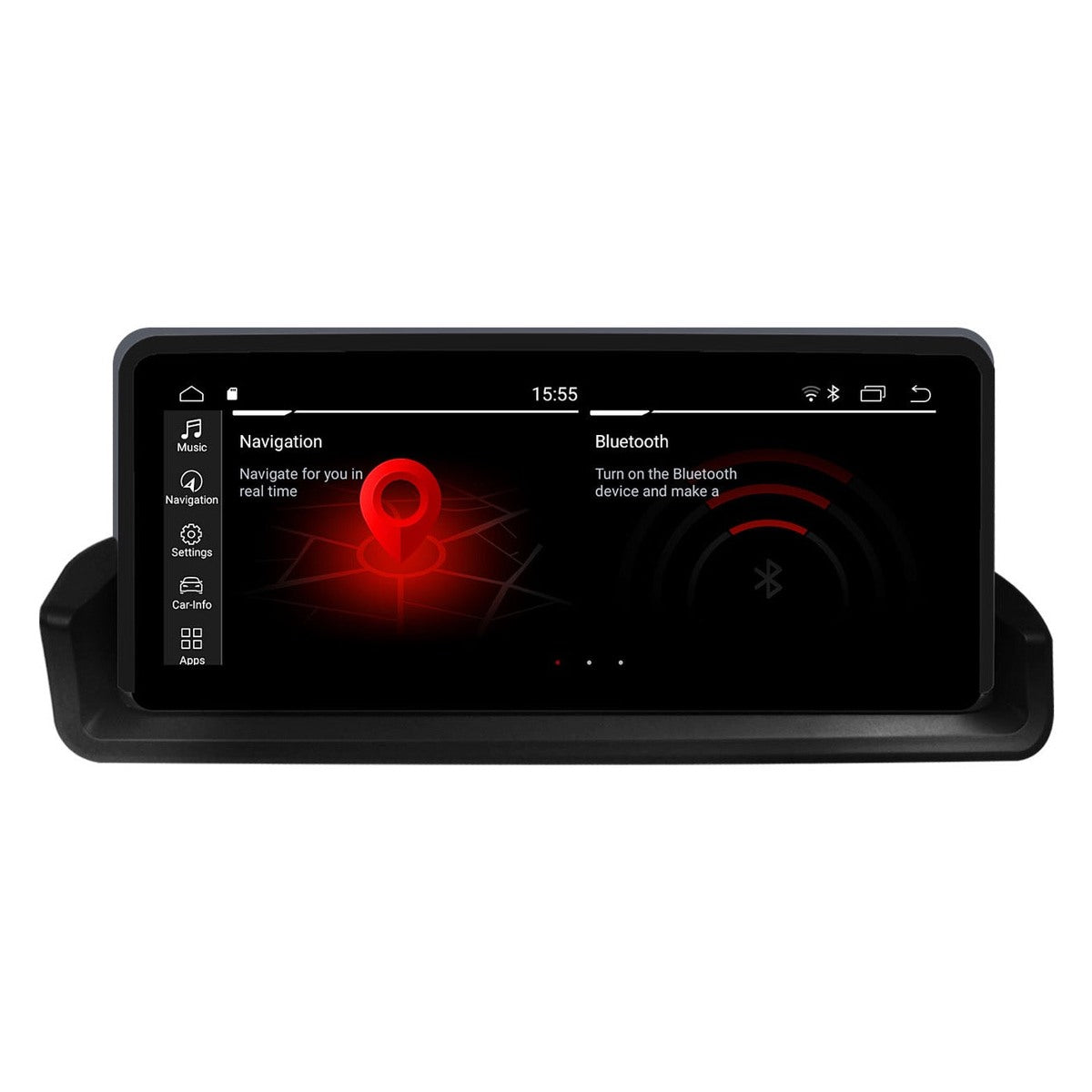 JFSound Android-Autoradio mit Navigation für BMW 3er E90/E91/E92/E93 2005-2012, 10,25-Zoll-Display, IDR - Nahaufnahme 1 aus dem Originalfoto