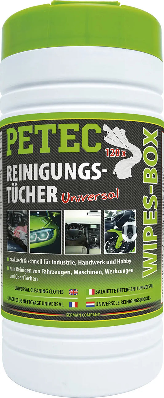 praktisch & schnell - Reinigungstücher, Wipes-Box - 120 Tücher PETEC