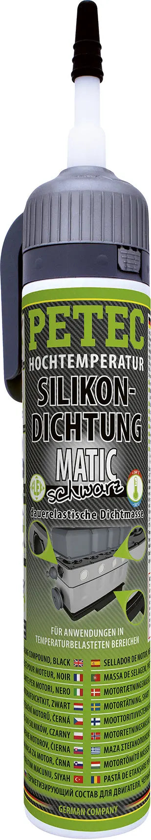 schwarz - Hochtemperatur-Silikondichtung MATIC schwarz - 200ml PETEC