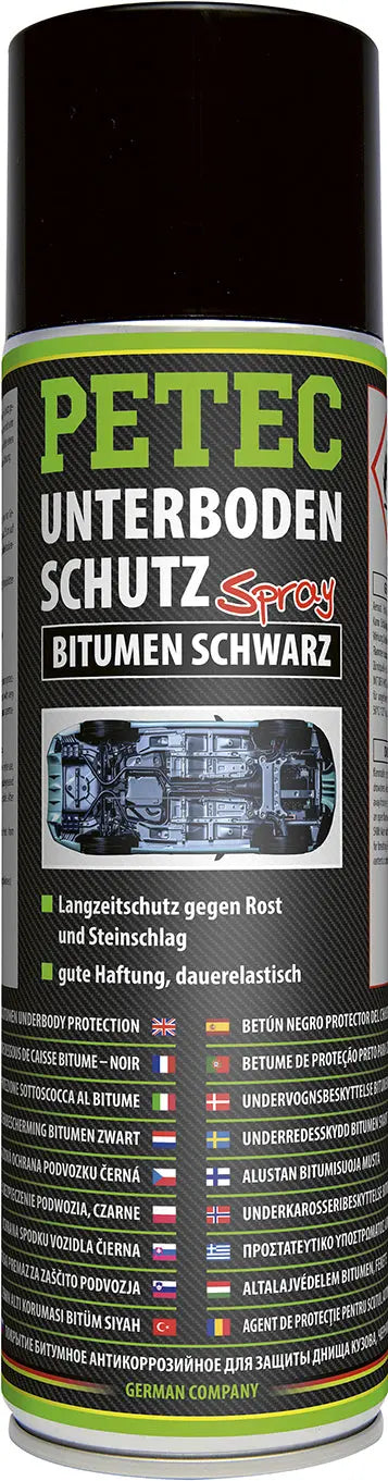 schwarz - Unterbodenschutz Bitumen Spray - 500 ml PETEC