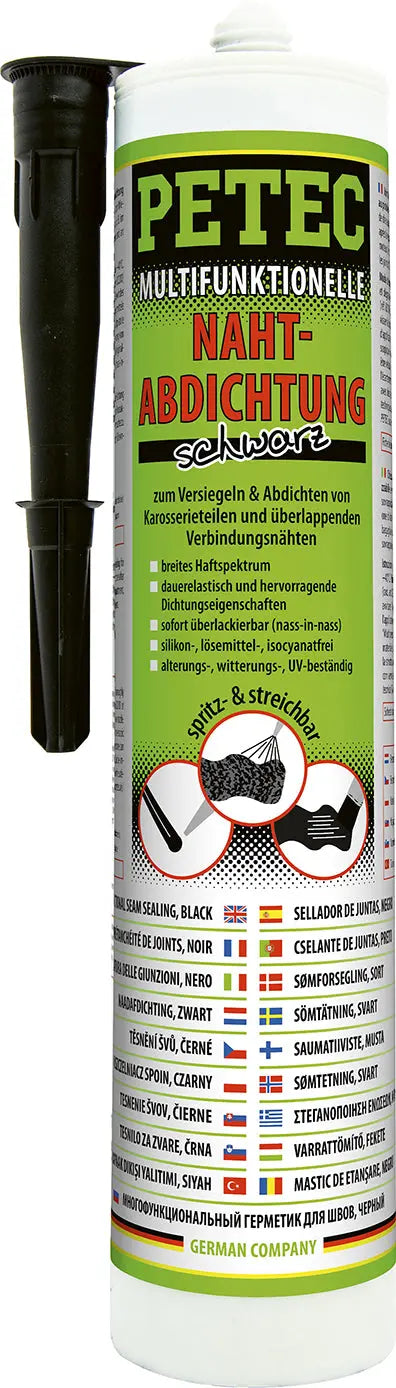 spritz- & streichbar - Multifunktionelle Nahtabdichtung, schwarz - 310 ml PETEC