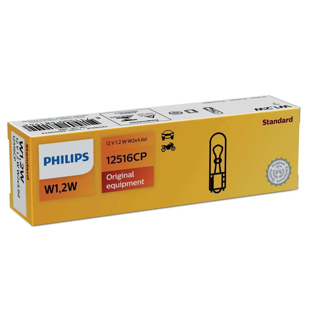 W12W - W23W - W2W - WBT5 12V 1.2W W2x46d 1St Philips - Samsuns Group