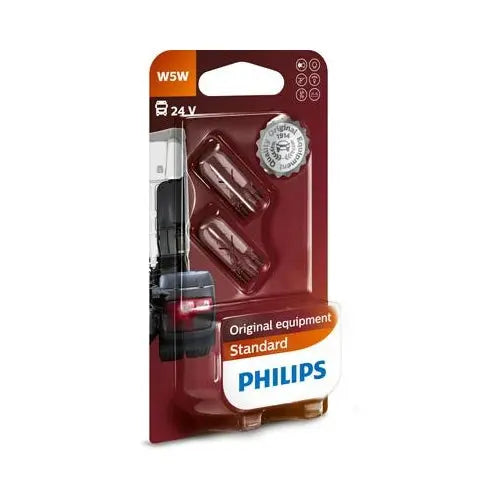 W5W 24V 5W W2,1x9,5d Doppelpack Philips