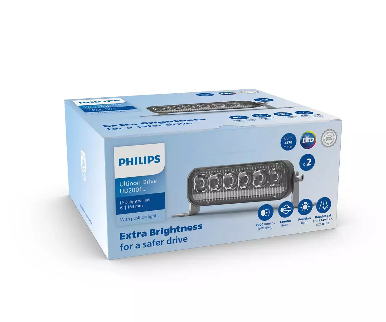 Ultinon Drive 2000 UD2001L 6 9-30 V DC LED Lightbar (set) Doppelpack PHILIPS