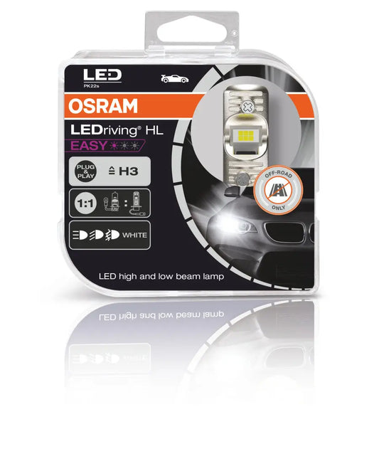 LEDriving® HL EASY H3 12V 8W PK22s 6500K White 2St. OSRAM - Samsuns Group