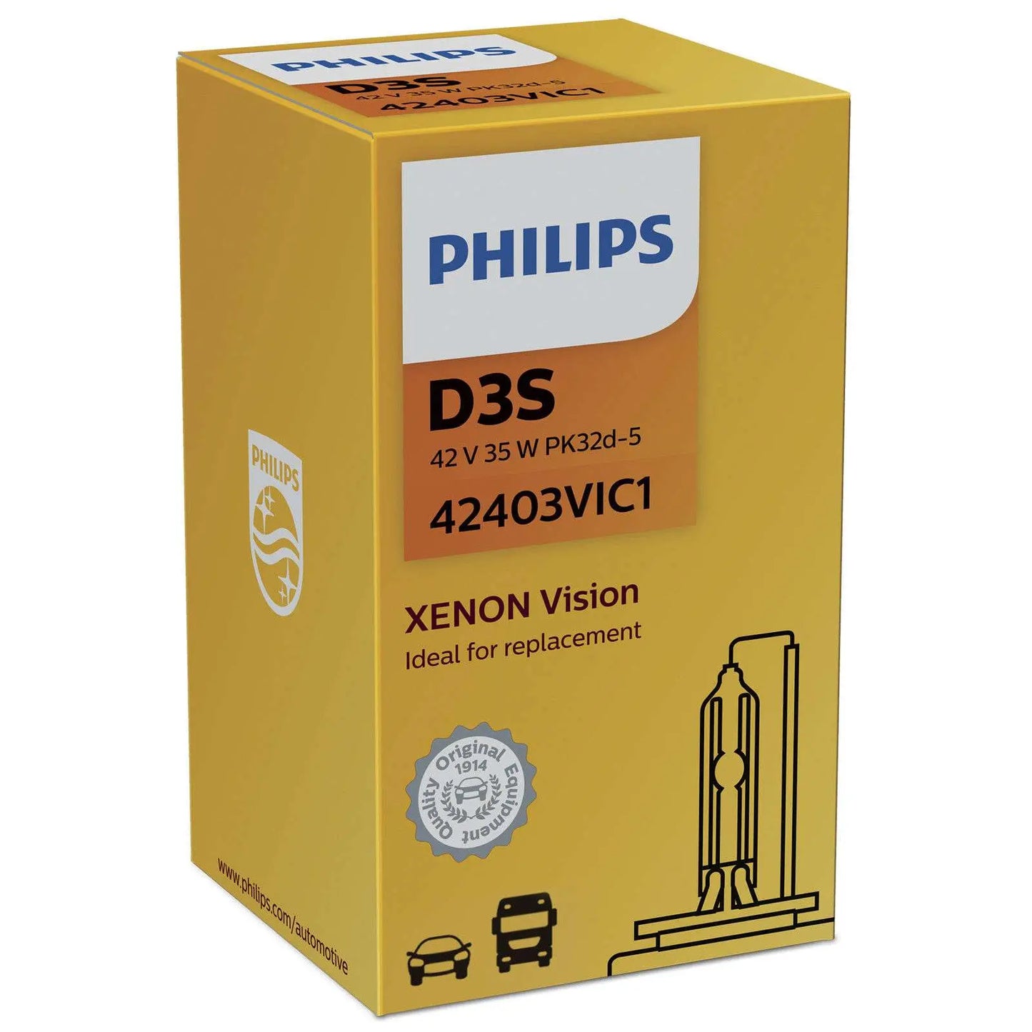 D3S 35W PK32d-5 Xenon Vision 1 St. Philips - Samsuns Group