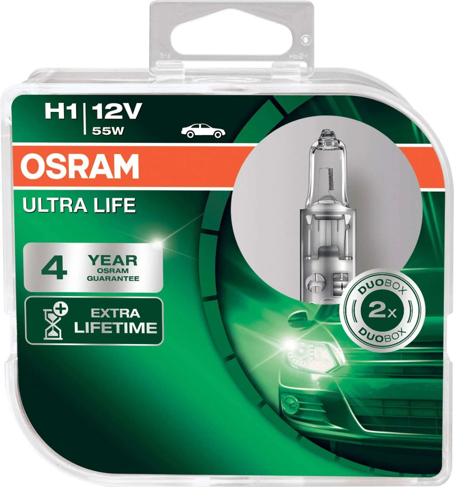 H1 12V 55W P14.5s ULTRA LIFE 4 Jahre Garantie 2 St. OSRAM - Samsuns Group