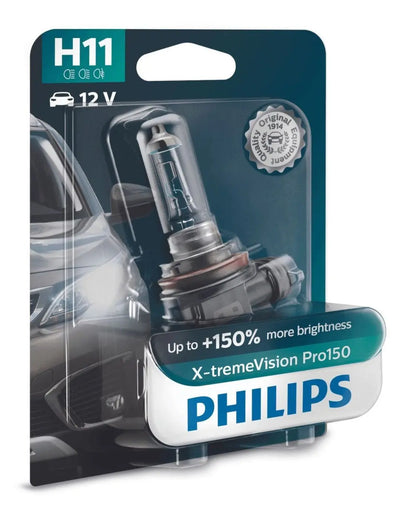 H11 12V 55W PGJ19-2 X-tremeVision Pro150 1St. Blister Philips - Samsuns Group