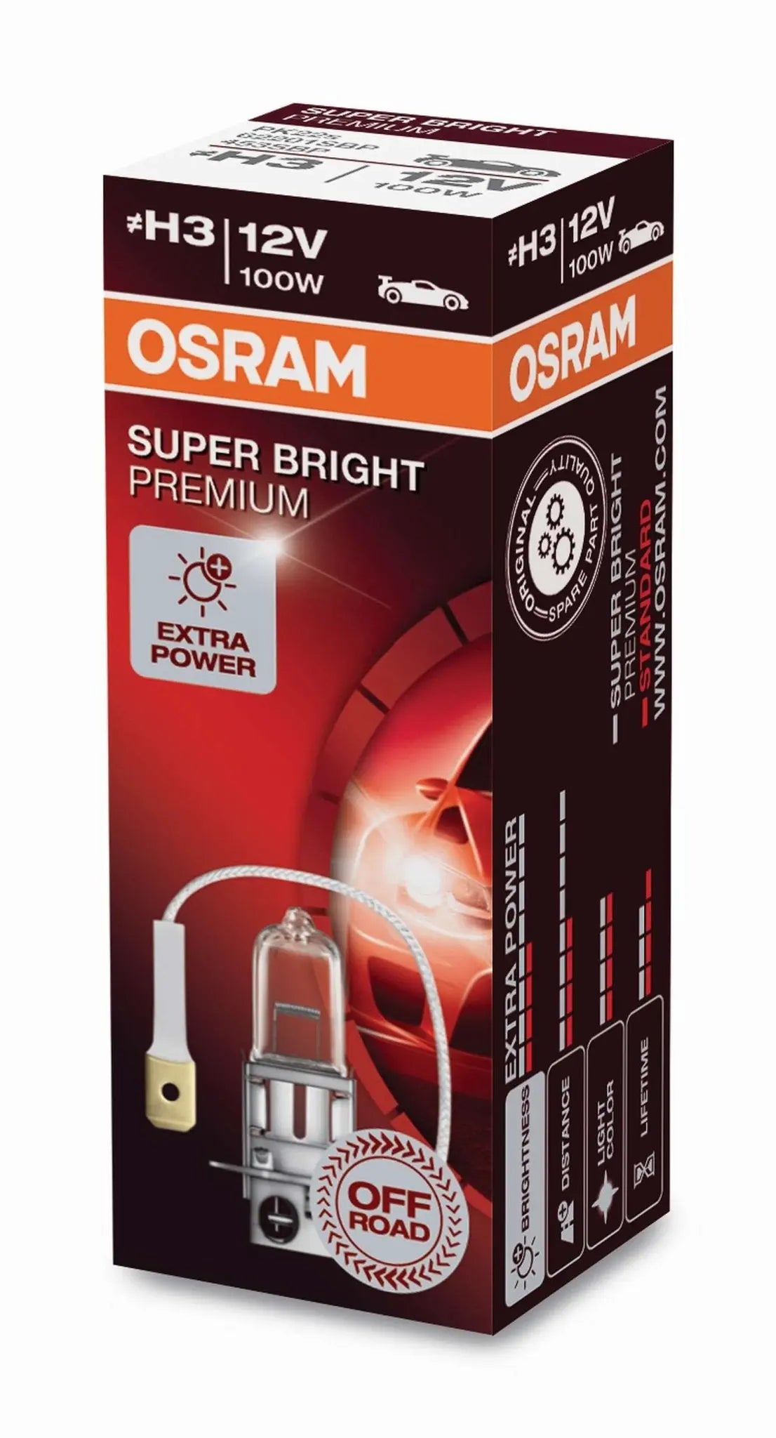 H3 12V 100W - SUPER BRIGHT PREMIUM OFF ROAD OSRAM - Samsuns Group