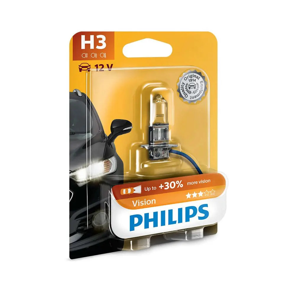 H3 12V 55W PK22s Vision (Premium) +30% 1 St. Philips - Samsuns Group