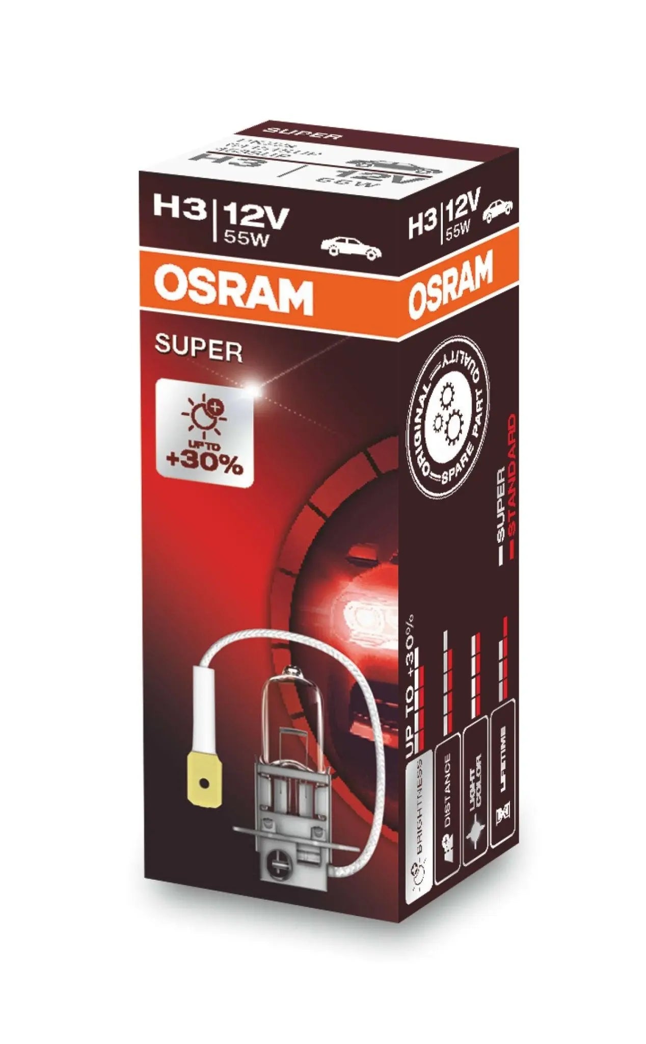 H3 12V Faltschachtel Super +30% OSRAM - Samsuns Group