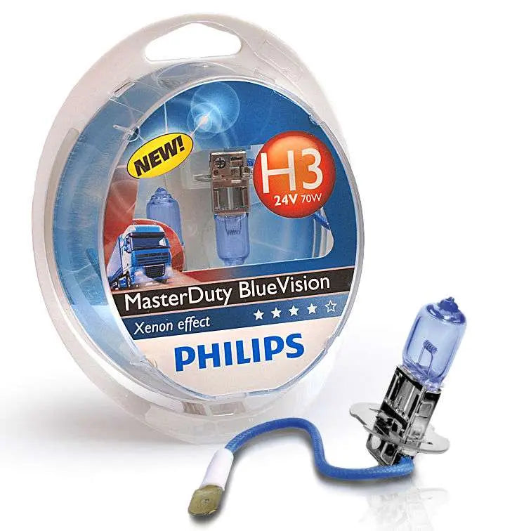 H3 24V 75/70W PK22s MasterDuty BlueVision 2 St. Philips - Samsuns Group