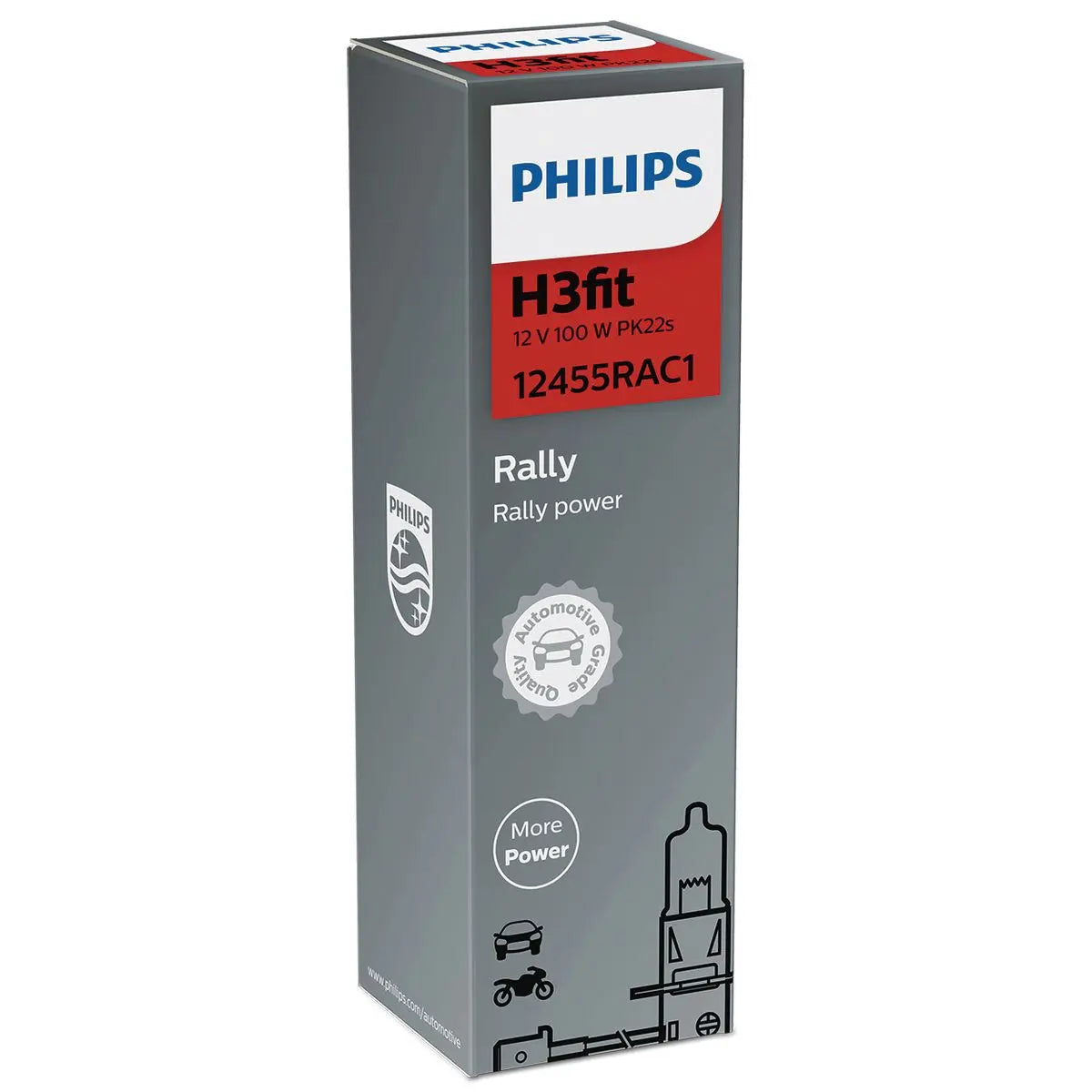 H3 Rally 12V 100W PK22s 1 St. Philips () - Samsuns Group