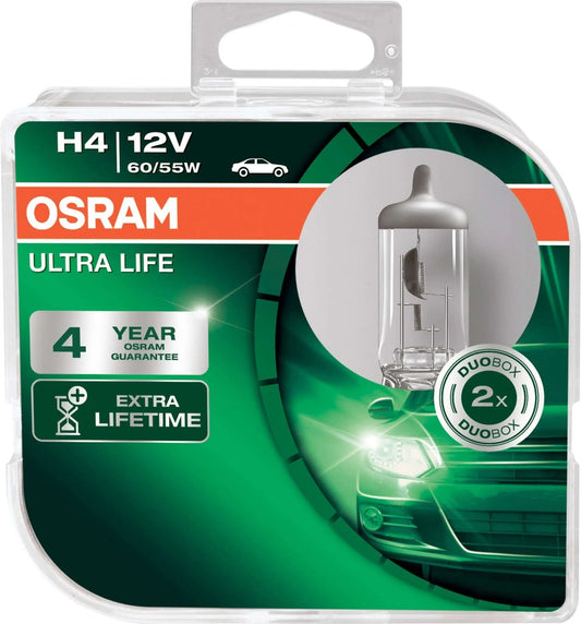 H4 12V 60/55W P43t ULTRA LIFE 4 Jahre Garantie 2 St. OSRAM - Samsuns Group