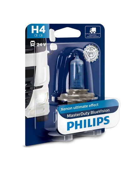 H4 24V 75/70W P43T 24V Halogen MasterDuty BlueVision 1St Philips - Samsuns Group