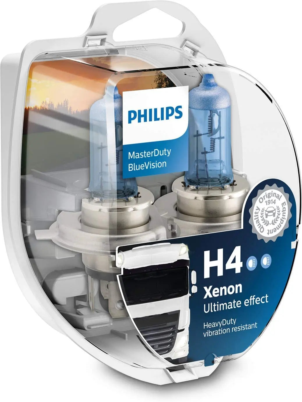 H4 24V 75/70W P43t MasterDuty BlueVision 2 St. Philips - Samsuns Group