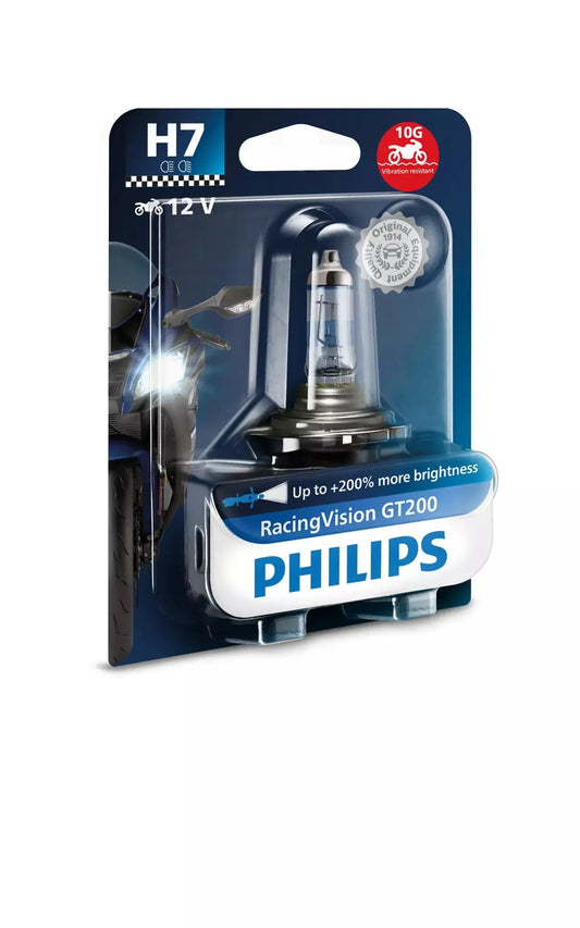 H7 12V 55W PX26d RacingVision GT200 Moto 1st. Blister Philips - Samsuns Group