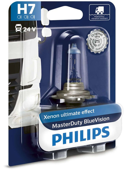 H7 24V 70W PX26d Halogen MasterDuty BlueVision 1St Philips - Samsuns Group