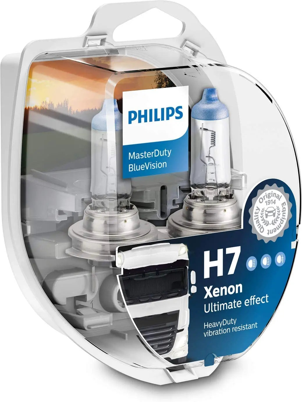 H7 24V 70W PX26d MasterDuty BlueVision 2 St. Philips - Samsuns Group