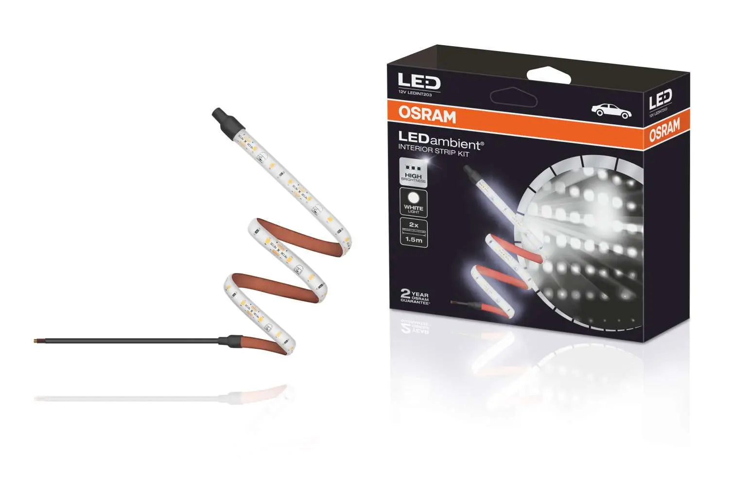 LEDambient Interior Strip Kit Universal 2 x 1,5m LED Leuchtstreifen OSRAM - Samsuns Group