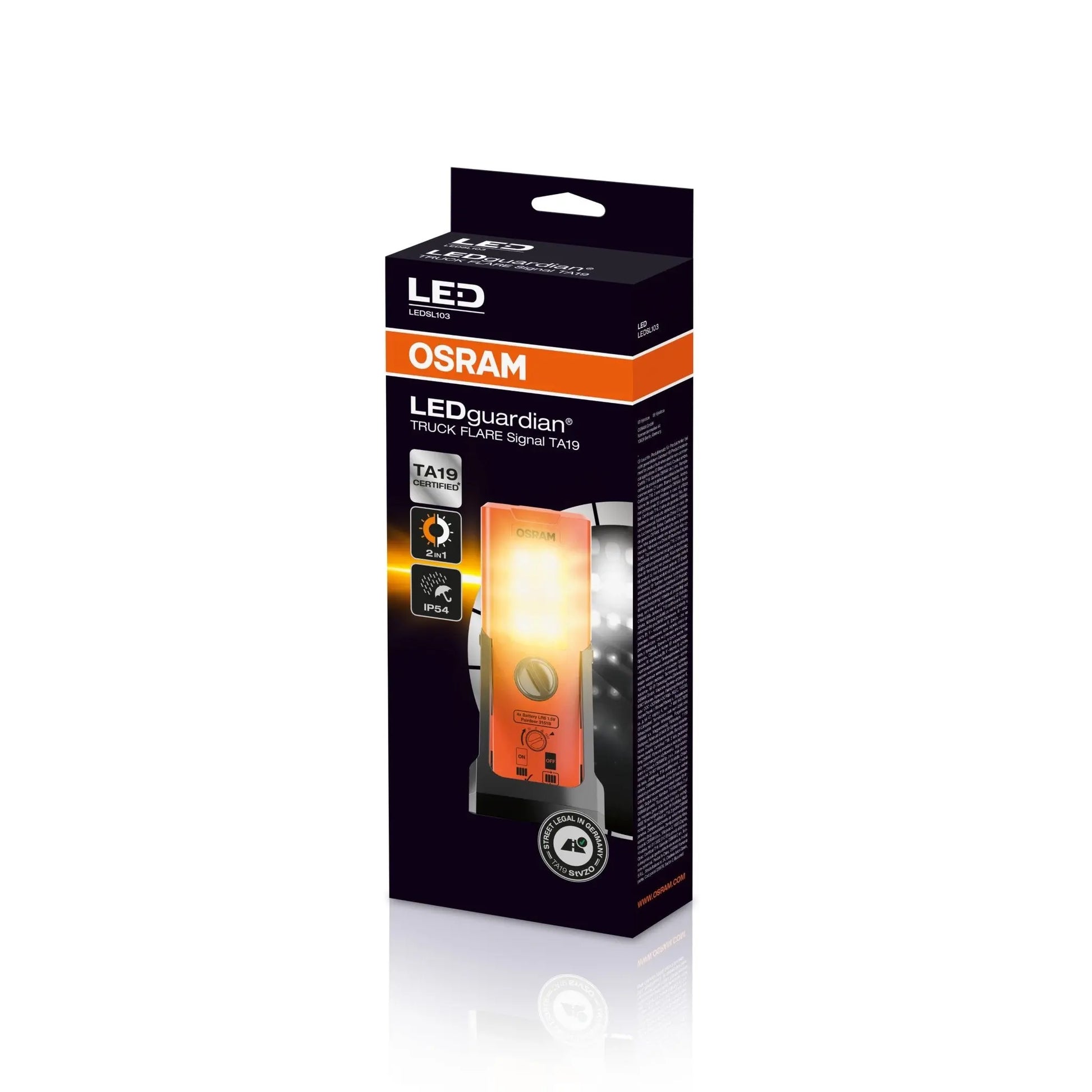 LEDGuardian® Truck Flare Signal TA19 Warn-, Notleuchte/Taschenlampe 1St OSRAM - Samsuns Group