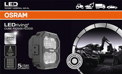 LEDriving® Cube PX2500 Flood - Profesionelles Licht 1 St. OSRAM - Samsuns Group