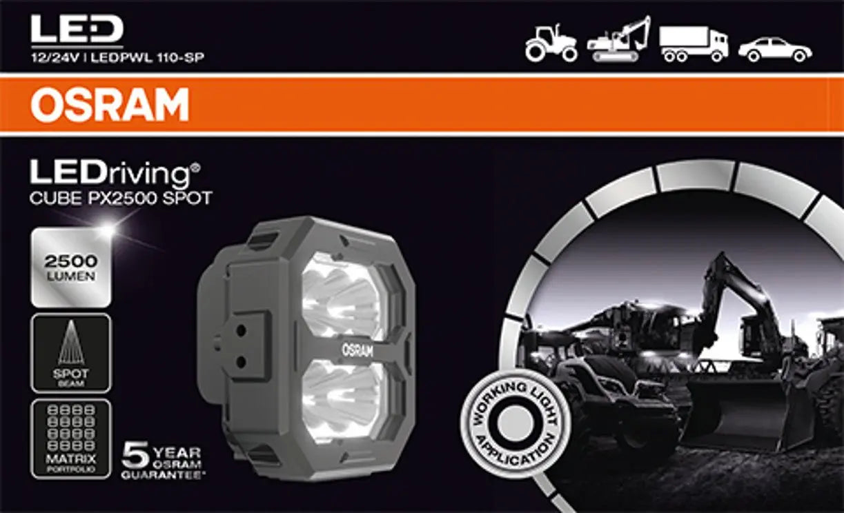 LEDriving® Cube PX2500 Spot - Profesionelles Licht 1 St. OSRAM - Samsuns Group