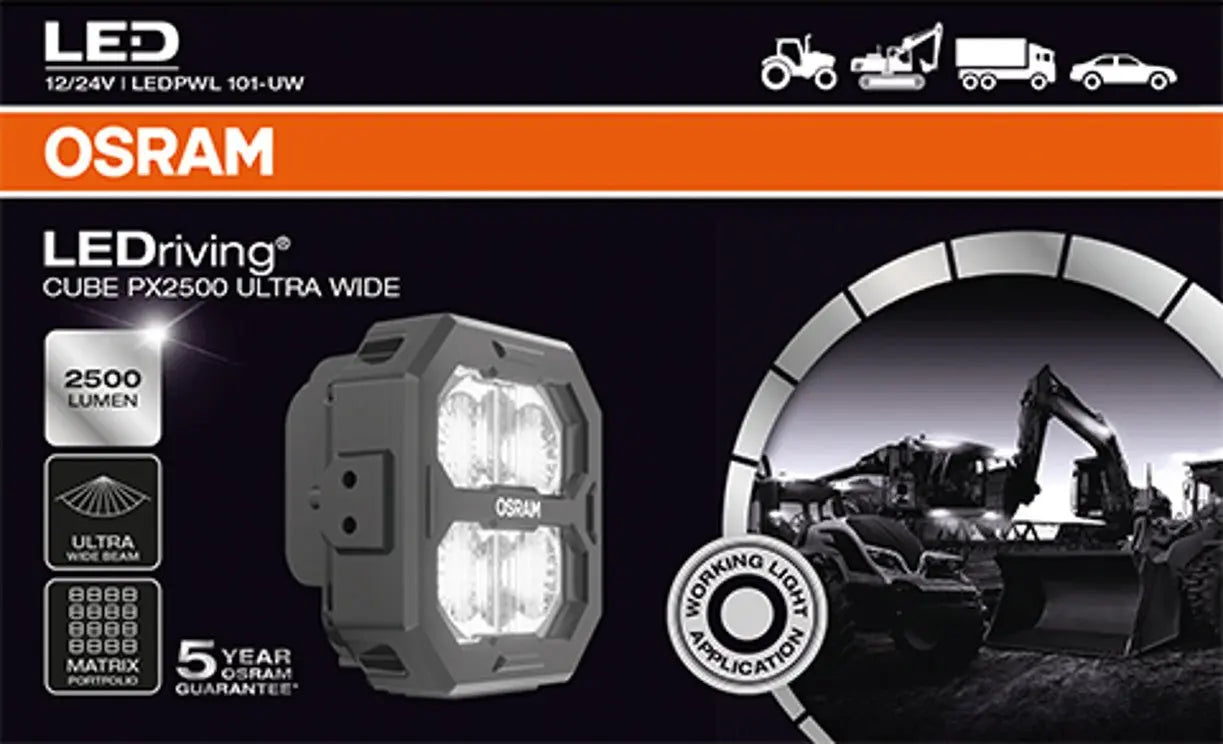 LEDriving® Cube PX2500 Ultra Wide - Profesionelles Licht 1 St. OSRAM - Samsuns Group